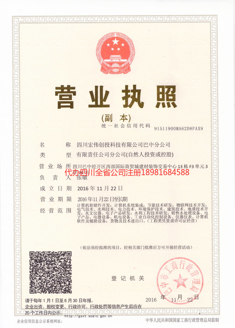 新津新津宏伟创投科技有限公司